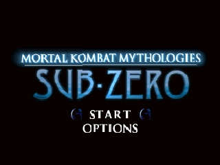 Mortal Kombat Mythologies - Sub-Zero (USA) Title Screen